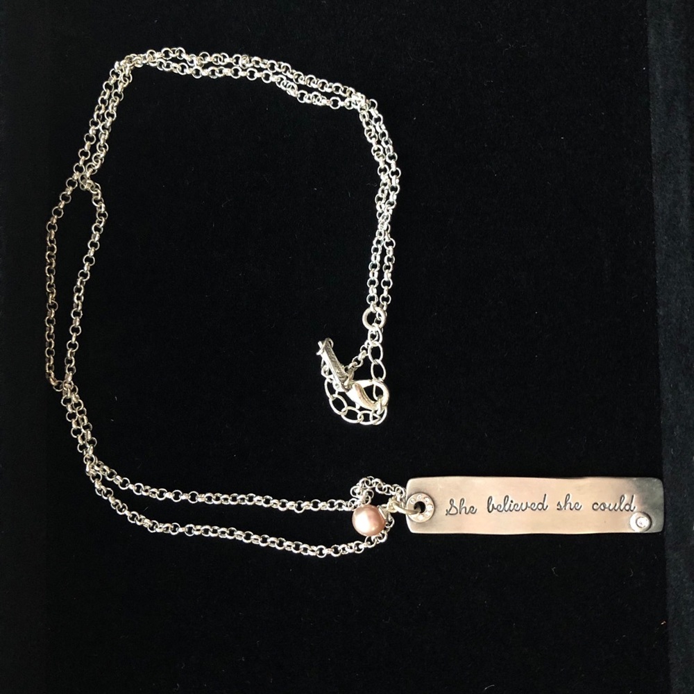 Vantel she believed necklace with Swarovski
